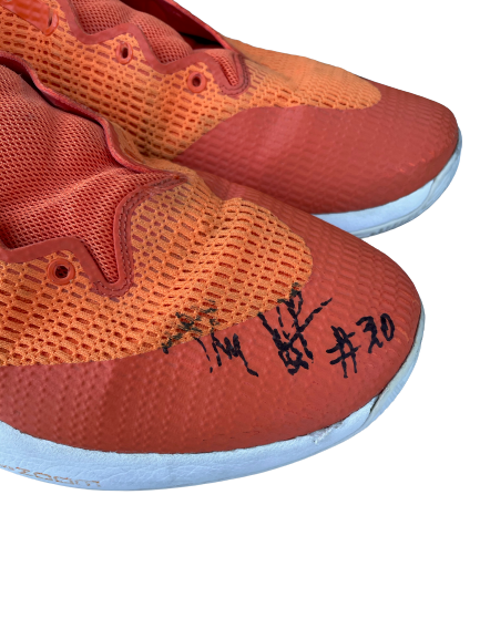 Jay Huff Virginia Basketball SIGNED Practice Worn Shoes (Size 17)