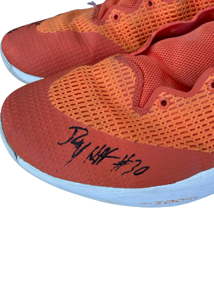 Jay Huff Virginia Basketball SIGNED Practice Worn Shoes (Size 17)