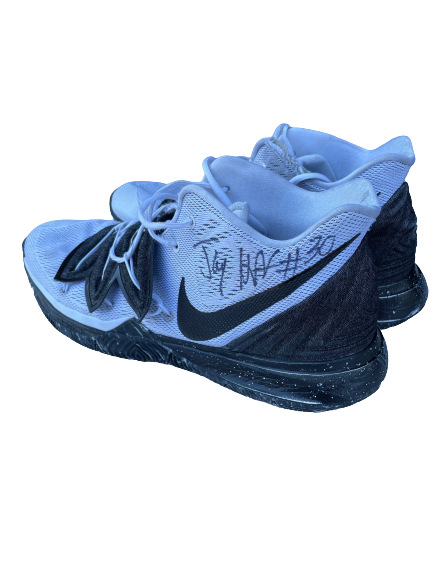 Jay Huff Virginia Basketball SIGNED Game Worn Shoes (Size 17) (2019 National Championship Game) - Photo Matched