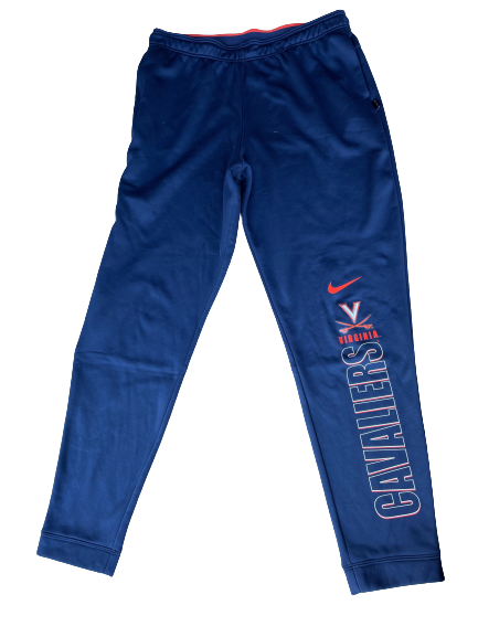 Jay Huff Virginia Basketball Team Issued Travel Sweatpants (Size XL)