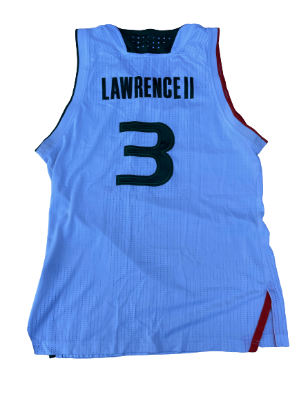 Anthony Lawrence Miami Basketball Game Worn Jersey (Size M)