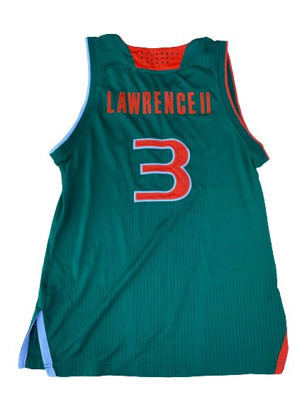 Anthony Lawrence Miami Basketball Game Worn Jersey (Size M)