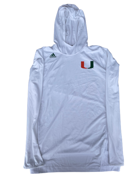 Anthony Lawrence Miami Basketball Team Issued Performance Hoodie (Size L)
