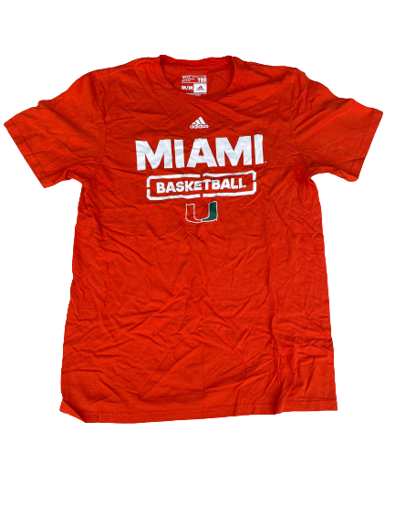 Anthony Lawrence Miami Basketball Team Issued T-Shirt (Size M)