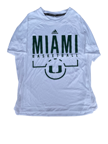 Anthony Lawrence Miami Basketball Team Issued Workout Shirt (Size M)