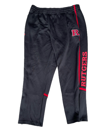 Brendon White Rutgers Football Team Issued Sweatpants (Size XL)
