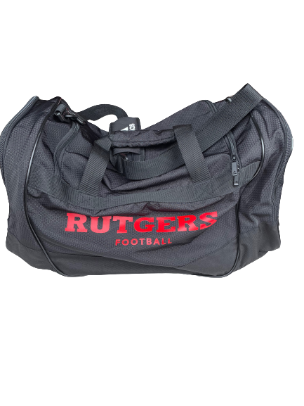 Brendon White Rutgers Football Team Issued Travel Duffel Bag