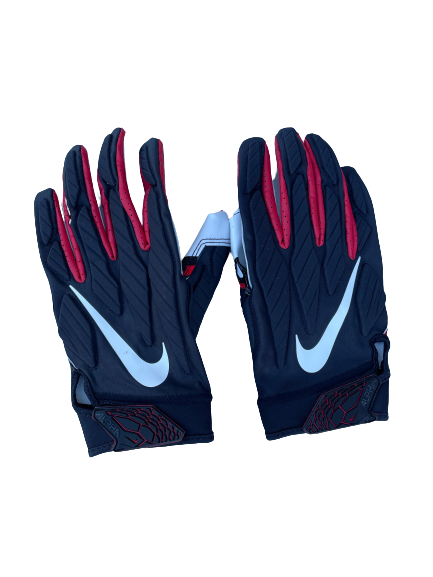 Azeez Ojulari Georgia Player Exclusive Football Gloves (Size XXL)
