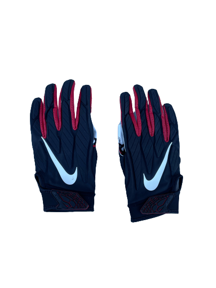 Azeez Ojulari Georgia Player Exclusive Football Gloves (Size XXL)