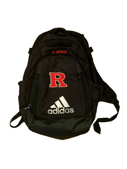 Brendon White Rutgers Football Team Issued Backpack