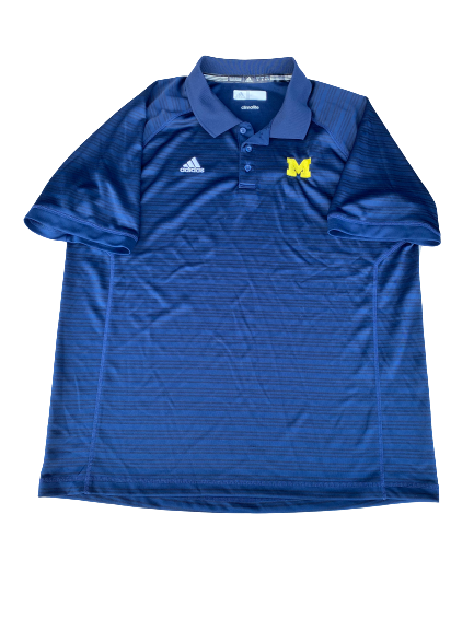 Max Bielfeldt Michigan Basketball Polo Shirt (Size XL)