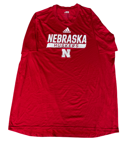 Jack Stoll Nebraska Football T-Shirt with Player Tag (Size XXL)
