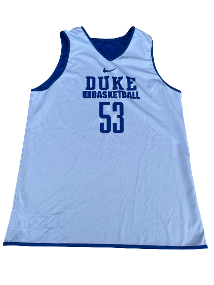 Brennan Besser Duke Basketball Player Exclusive Reversible Practice Jersey (Size XL)
