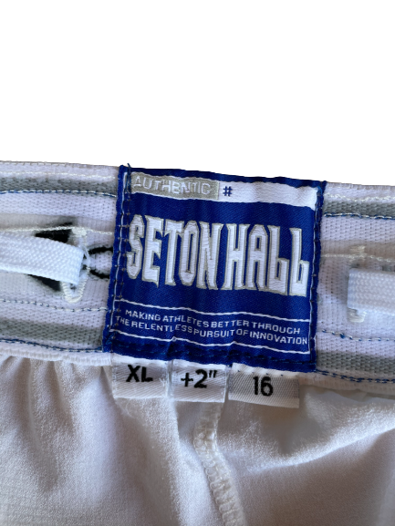 Sandro Mamukelashvili Seton Hall Basketball Game Worn Shorts (Size XL)