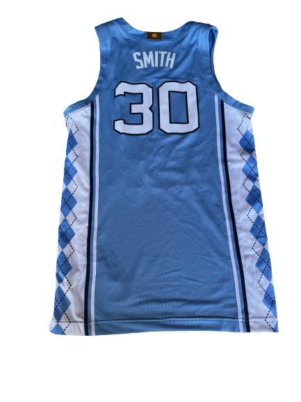 K.J. Smith North Carolina Basketball 2020-2021 Game Worn Jersey