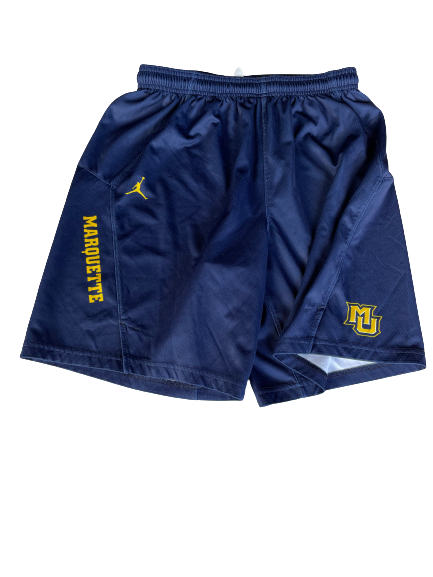 Ike Eke Marquette Basketball 2017-2018 Player Exclusive Practice Shorts (Size L)