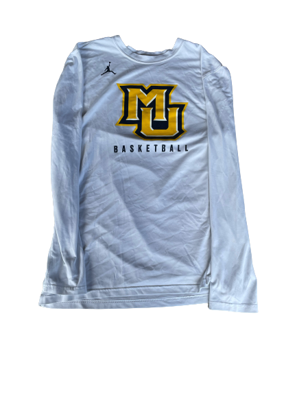 Ike Eke Marquette Basketball Player Exclusive "RING OUT" Long Sleeve Workout Shirt (Size L)