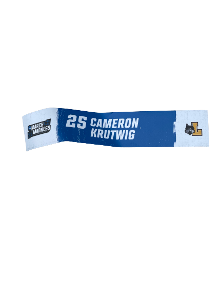 Cameron Krutwig Loyola Chicago March Madness Locker Room Magnetic Name Plate