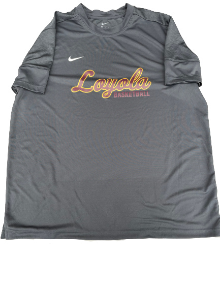 Cameron Krutwig Loyola Chicago Basketball Team Issued Workout Shirt (Size 2XL)