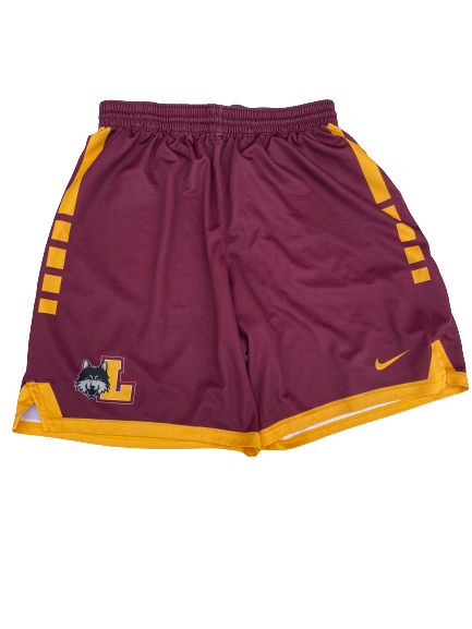 Cameron Krutwig Loyola Chicago Basketball Player Exclusive Practice Shorts (Size XL)