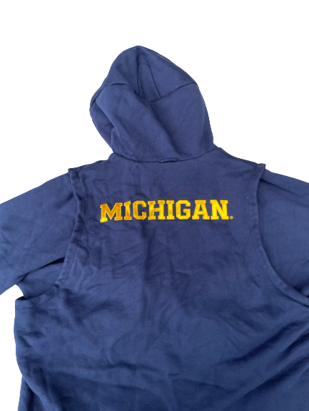 Greg Robinson Michigan Football Zip-Up Jacket With Hood (Size XXL)