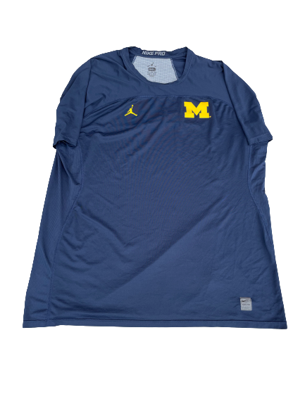 Greg Robinson Michigan Football Fitted Compression Shirt (Size XXXL)