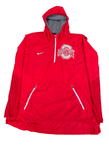 Gavin Cupp Ohio State Football Team Issued Quarter Zip Pullover (Size 3XL)