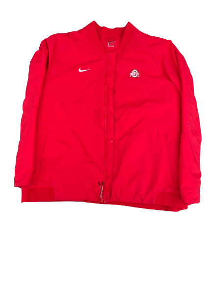Gavin Cupp Ohio State Football Team Issued Zip Up Jacket (Size 3XL)
