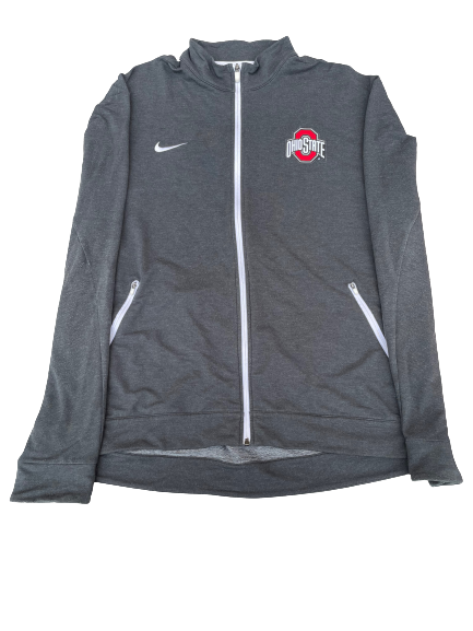 Gavin Cupp Ohio State Football Team Issued Zip Up Jacket (Size 3XL)