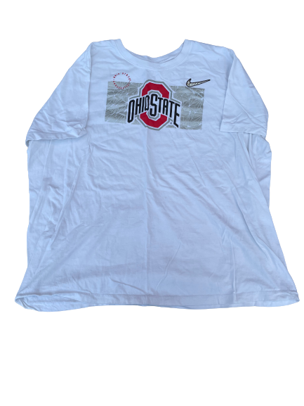 Gavin Cupp Ohio State Football Team Issued Workout Shirt (Size 3XL)