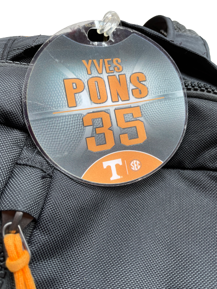 Yves Pons Tennessee Player Exclusive Backpack with Player Tag