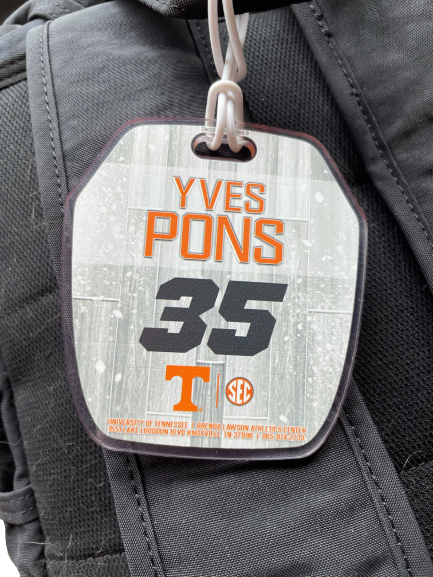 Yves Pons Tennessee Basketball Player Exclusive Kevin Durant Backpack with Player Tag