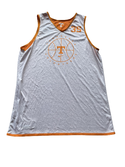 Yves Pons Tennessee Basketball SIGNED 2020-2021 Season Worn Player Exclusive Reversible Practice Jersey (Size XL)