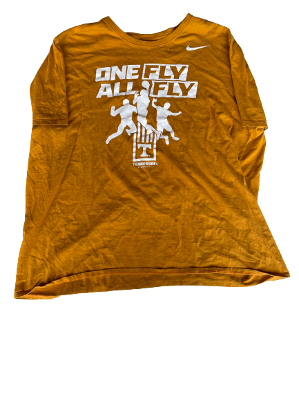 Yves Pons Tennessee Basketball Team Exclusive "ONE FLY ALL FLY" Workout Shirt (Size 2XL)