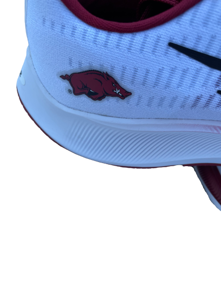 Jalen Tate Arkansas Basketball Team Issued Running Shoes (Size 15)