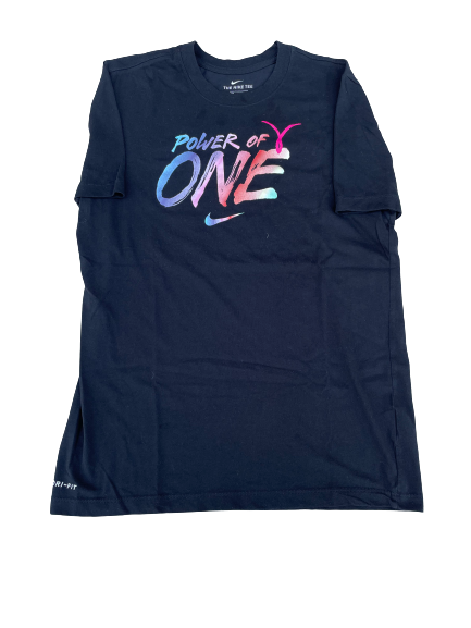 Gonzaga Basketball "POWER OF ONE" Team Issued Workout Shirt (Size M)