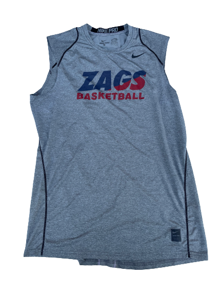 Gonzaga Basketball Team Issued Fitted Workout Tank (Size L)