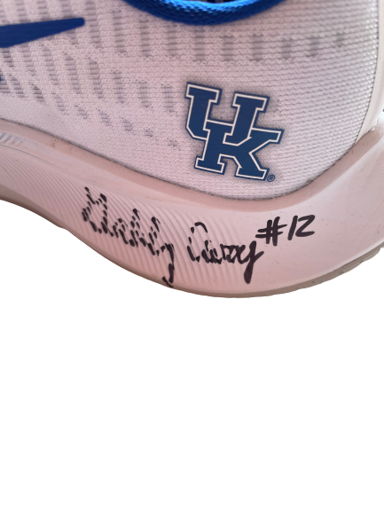 Gabby Curry Kentucky Volleyball SIGNED Shoes