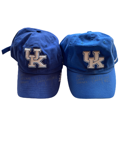 Gabby Curry Kentucky Volleyball SIGNED Set of (2) Hats
