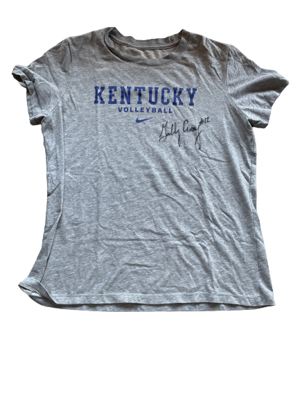 Gabby Curry Kentucky Volleyball SIGNED Workout Shirt