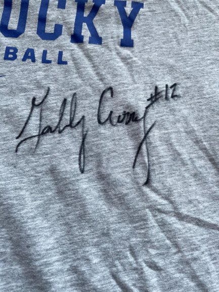 Gabby Curry Kentucky Volleyball SIGNED Workout Shirt