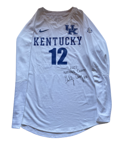 Gabby Curry Kentucky Volleyball SIGNED Replica Jersey