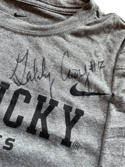 Gabby Curry Kentucky Volleyball SIGNED Workout Shirt