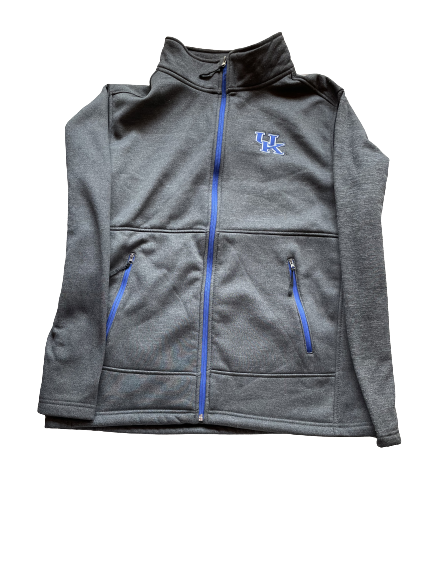 Gabby Curry Kentucky Volleyball Team Issued Zip Up Jacket (Size 2XL)
