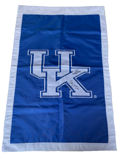 Gabby Curry Kentucky Volleyball SIGNED Flag