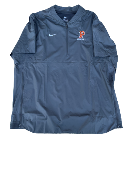Scotty Bradley Princeton Baseball Team Issued Short Sleeve Half Zip Pullover (Size XL)