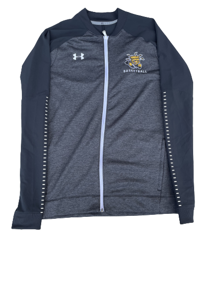 Jacob Herrs Wichita State Basketball Team Issued Zip Up Jacket (Size L)