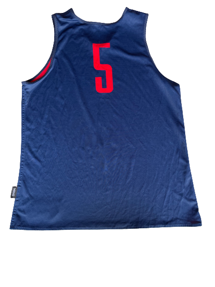 Kadeem Allen Arizona Basketball Player Career Worn Exclusive Reversible Practice Jersey (Size XL)