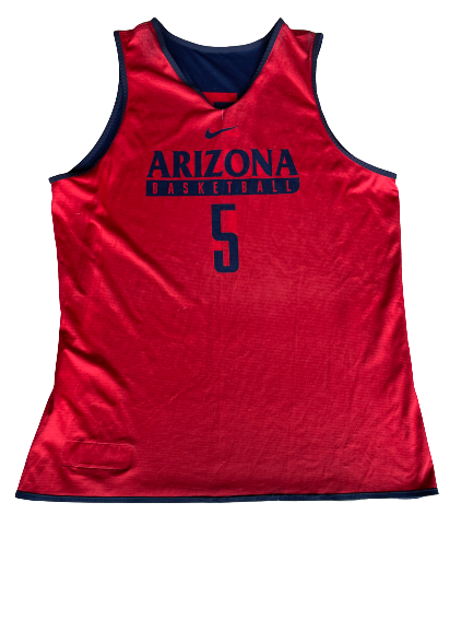 Kadeem Allen Arizona Basketball Player Career Worn Exclusive Reversible Practice Jersey (Size XL)