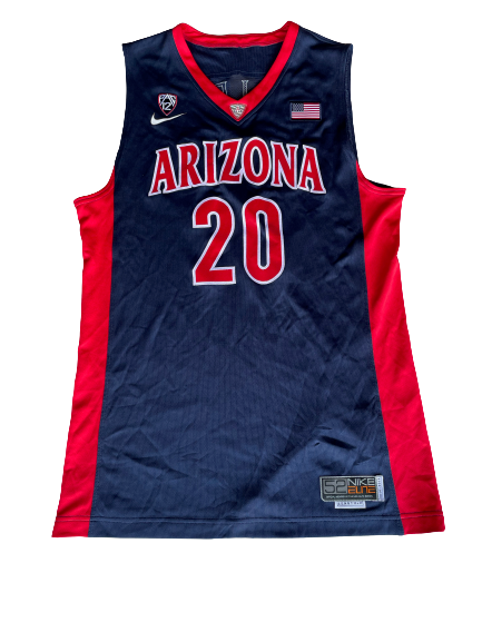 Kadeem Allen Arizona Basketball 2014-2015 Official Game Issued Jersey (Size 52)